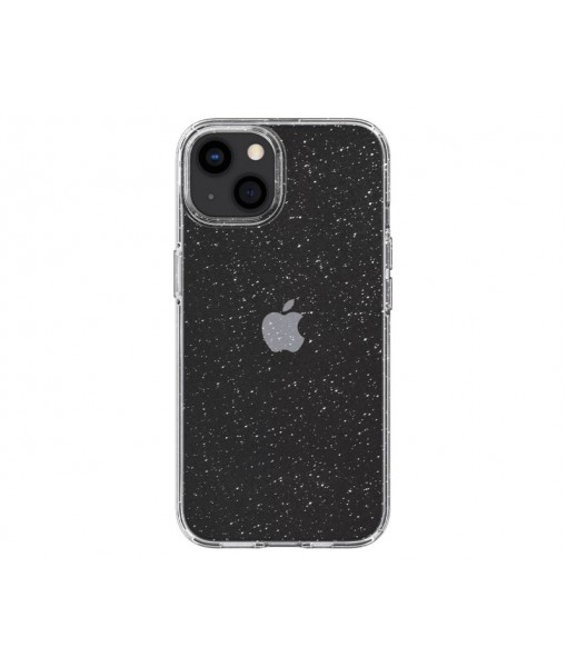 Husa Spigen Liquid Crystal Glitter Compatibila Cu iPhone 13 mini, Silicon Transparent, Glitter